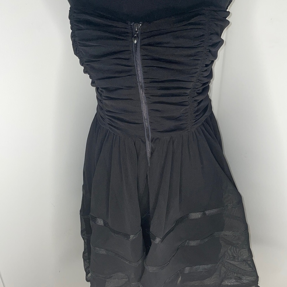 Betsey Johnson Black Corset Tulle Dress Size 10 NWOT